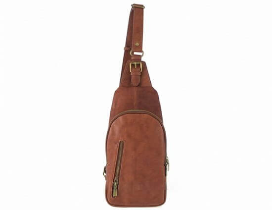 Cross Body Leather Bag Brown | Traveller Store